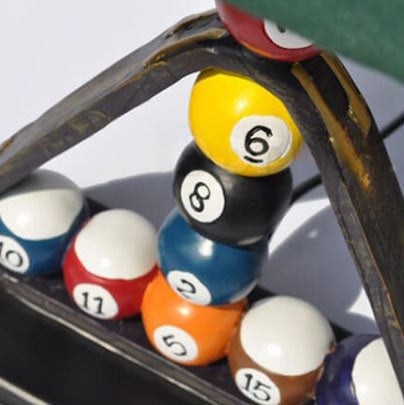 Billiard Stacked Linen Fabric Table Lamp
