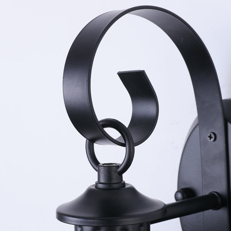 Curved Glass Outdoor Light