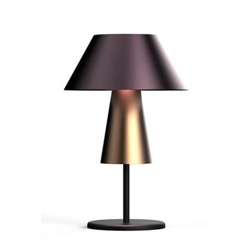 Drum Cone Fabric Iron Table Lamp