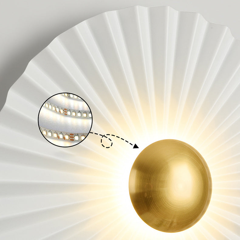 Round Scallop Hardware Living Wall Lamp
