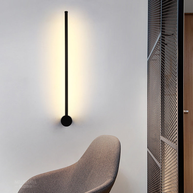Long Aluminum Iron Silicone Wall Lamp