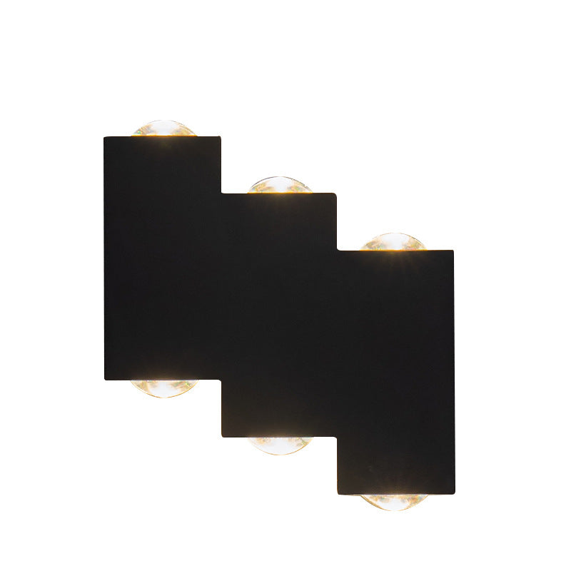Square Geometric Luminous Outdoor Light