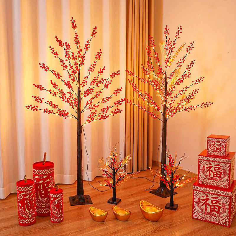 Holiday Decor Birch Tree Floor Lamp