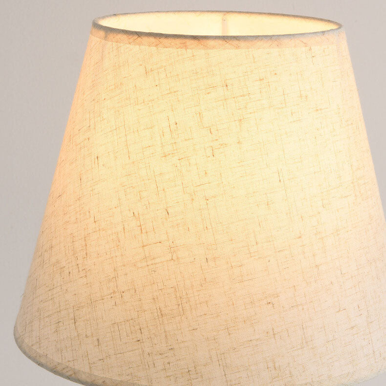 Pure Black White Iron Table Lamp