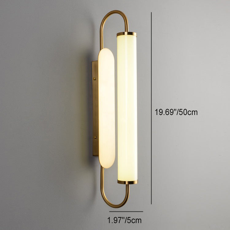 Iron Acrylic Cylinder Strip Wall Lamp