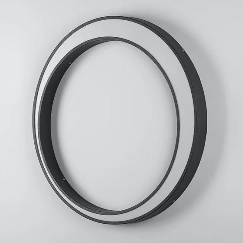 Crescent Circle Stainless Steel Outdoor Light