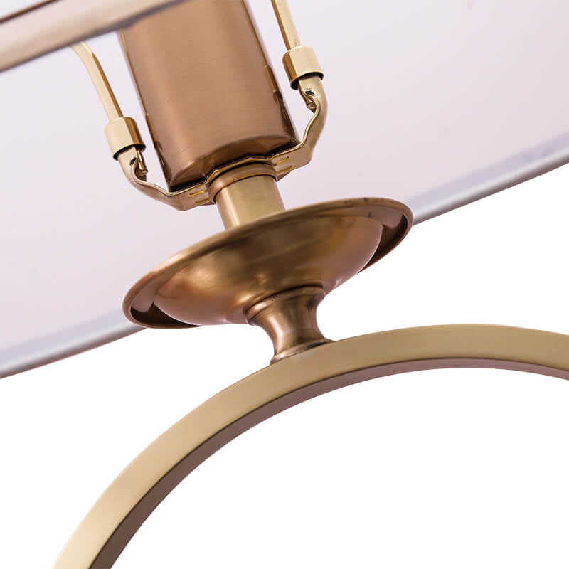 Brass Ring Fabric Table Lamp