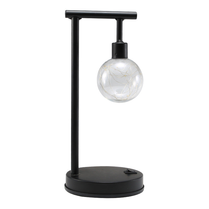 Ball Iron Battery Night Table Lamp