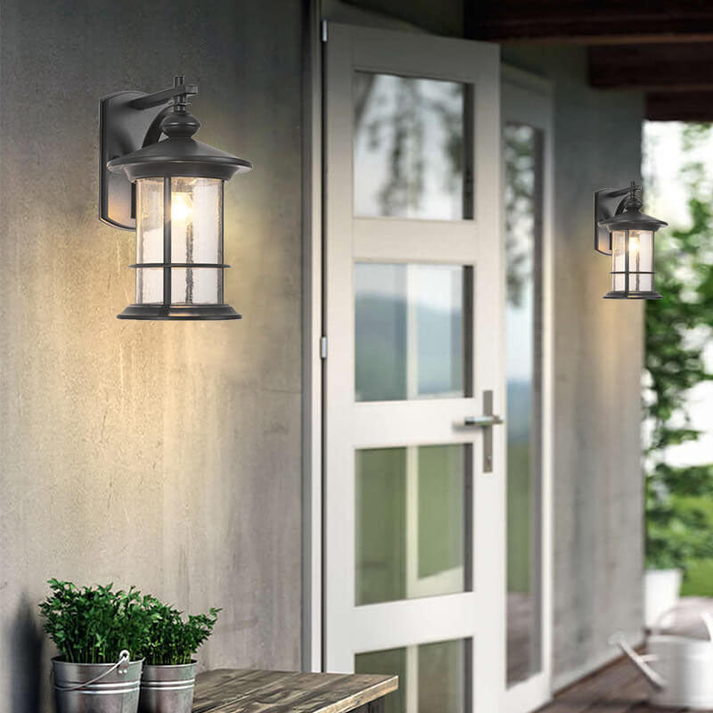 Bubble Glass Column Outdoor Light