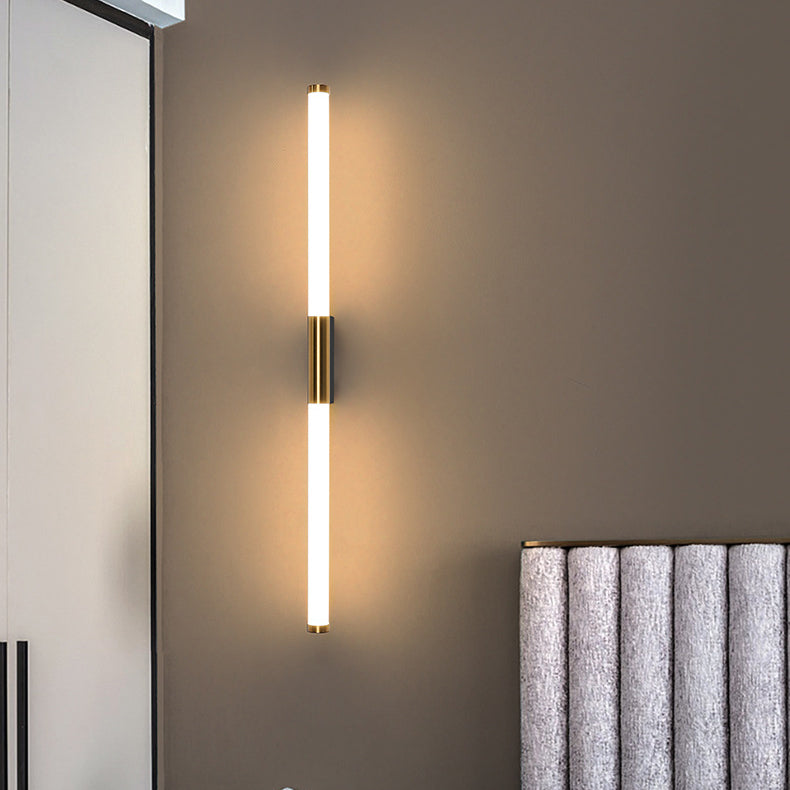 Long Cylinder Rectangle Iron Wall Lamp