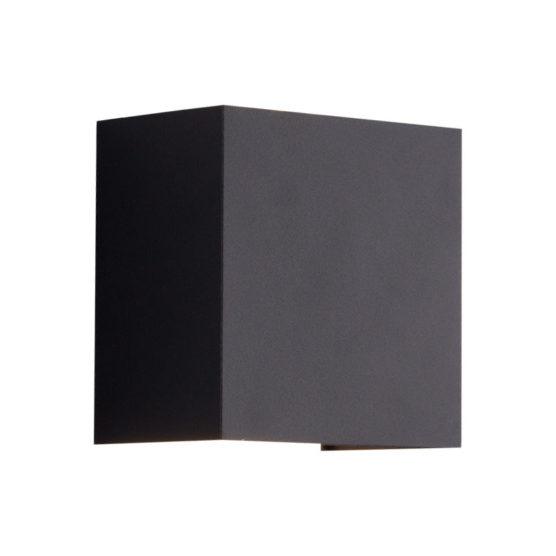 Solid Color Aluminum Square Outdoor Light