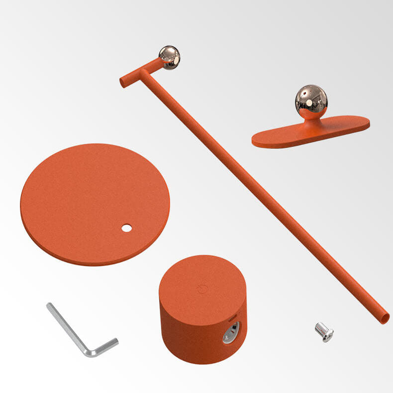 Plastic Round Rotatable Magnetic Table Lamp