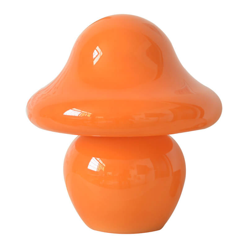 Decorative Mushroom Striped Glass Table Lamp