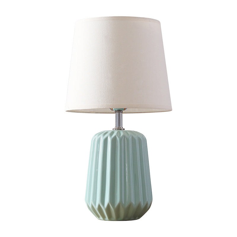 Macaron Ceramic Fabric Table Lamp