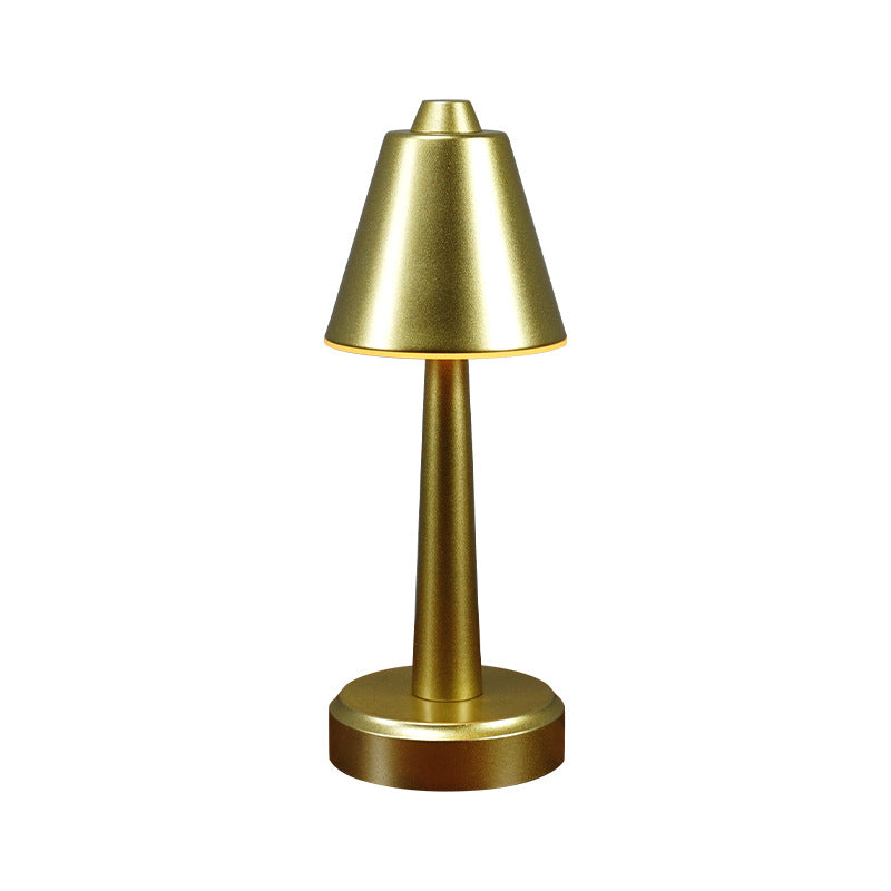 Metal Cone Touch Table Lamp