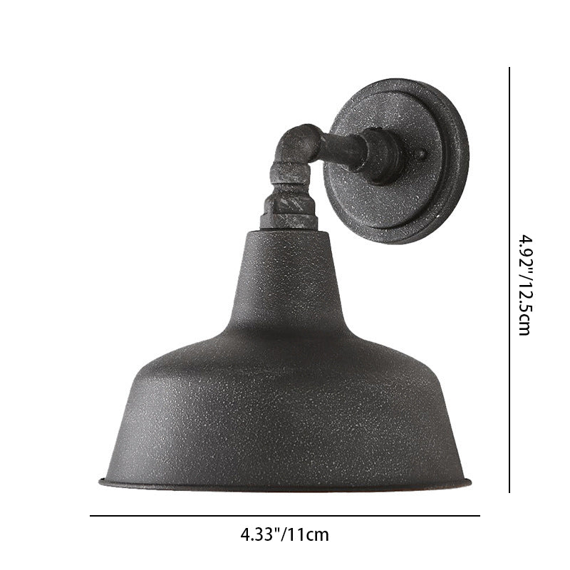 Frosted Texture Iron Patio Outdoor Light