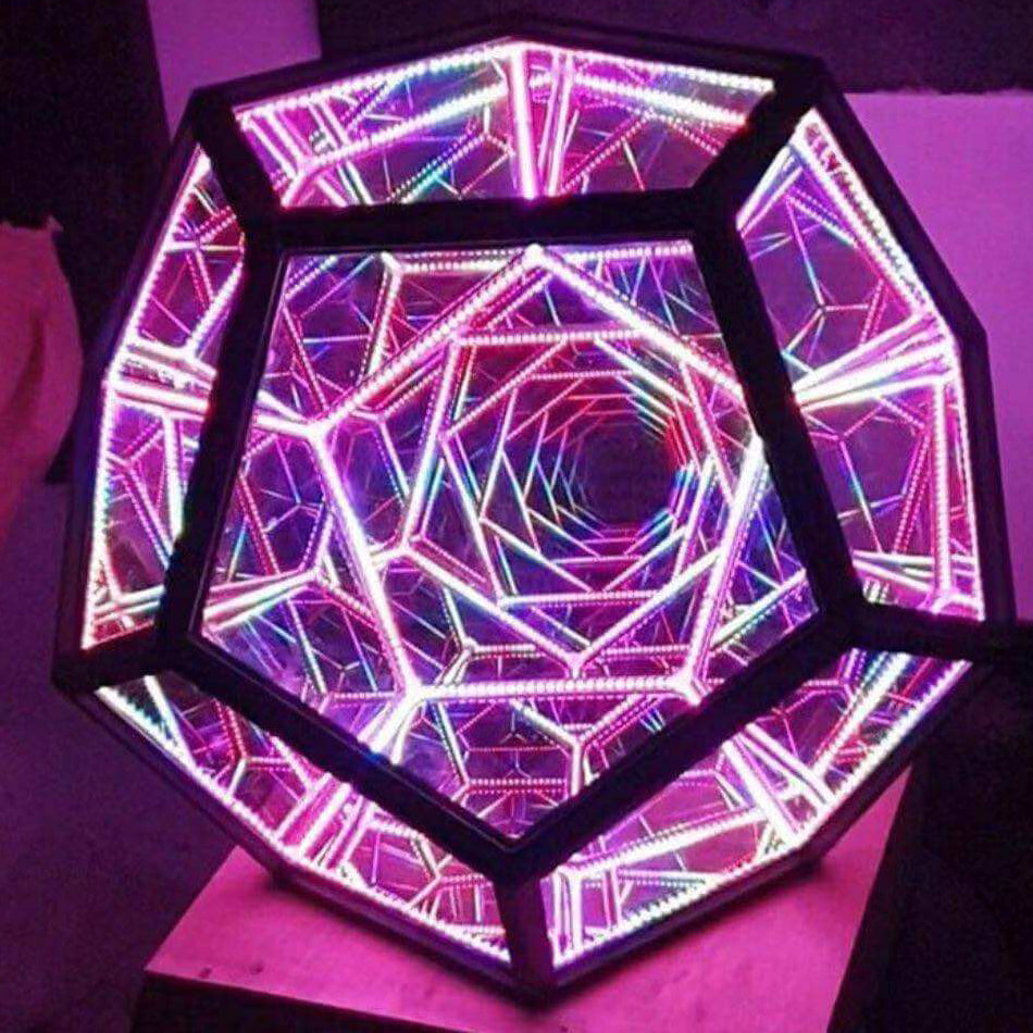 Infinity Dodecahedron Night Table Lamp