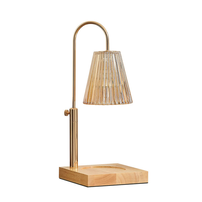 Romantic Bamboo Wood Horn Table Lamp
