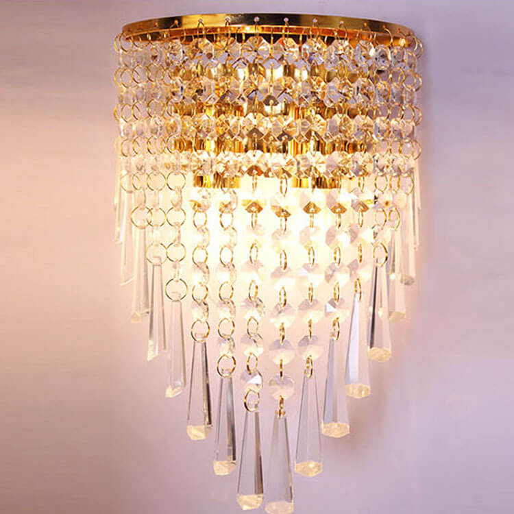 Crystal Tassel 2-Light Wall Lamp