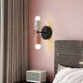 Stone Shaped Iron Cement 2-Light Wall Lamp