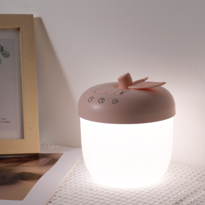 Apple Clock Touch Night Table Lamp