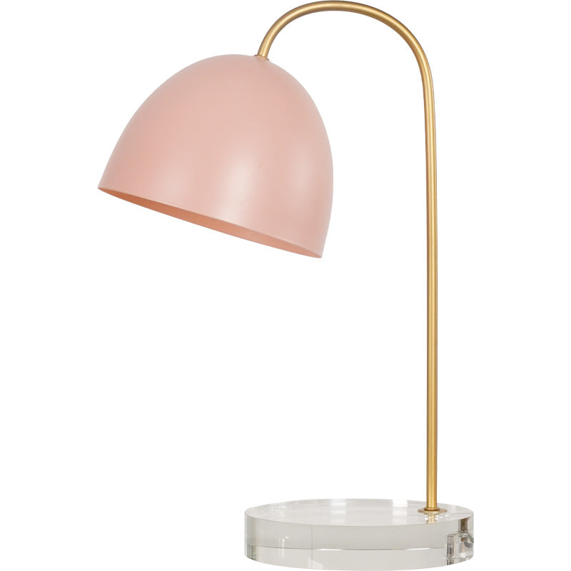 Hardware Dome Crystal Bedroom Table Lamp