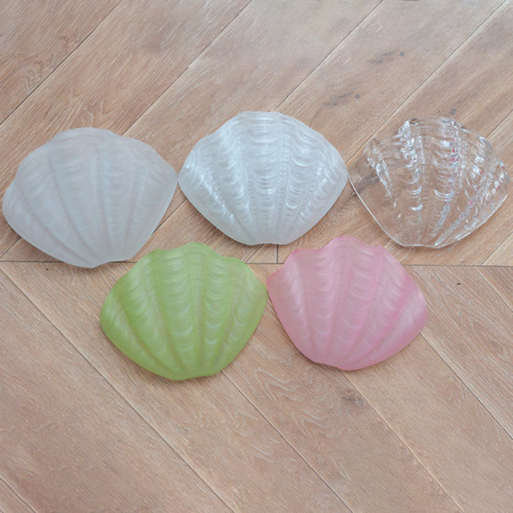 Shell Brass Glass Bedroom Wall Lamp