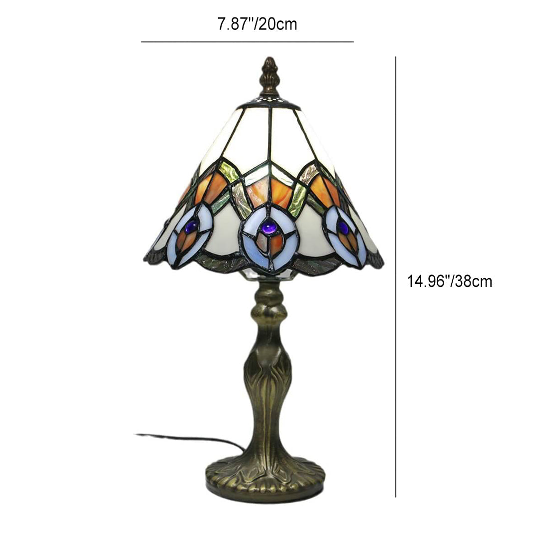 Decorative Flower Umbrella Rose Table Lamp