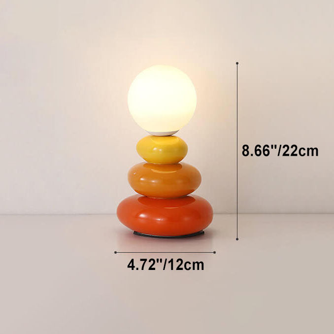 Pebble Ceramic Glass Table Lamp