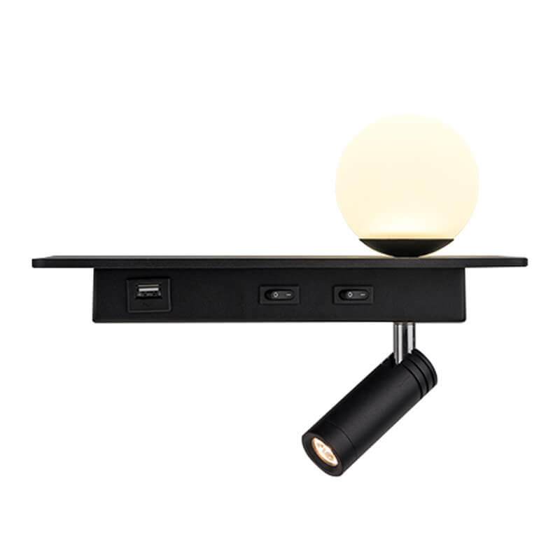 Black White Solid Color Wall Lamp