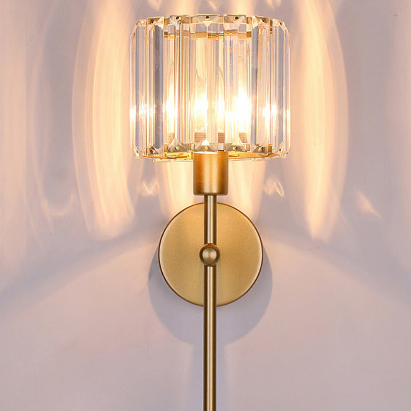 Crystal Long Arm Wall Lamp
