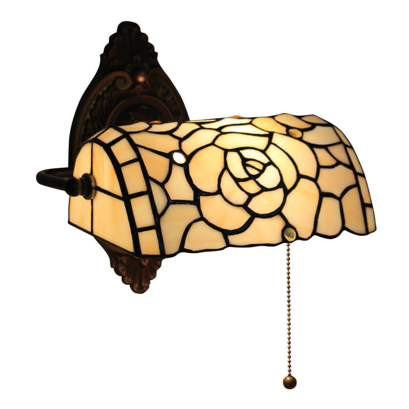 Floral Stained Glass Living Wall Lamp