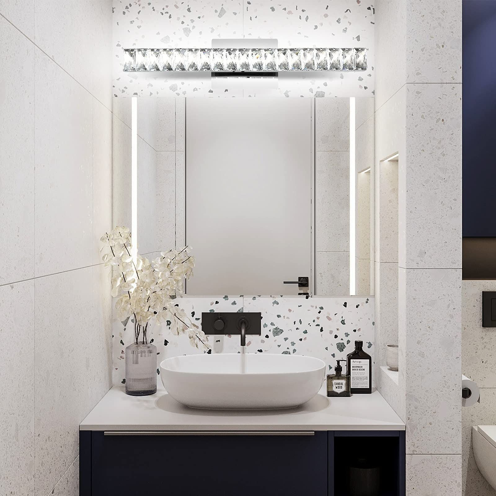 Strip Rectangular Rotatable Stainless Wall Lamp