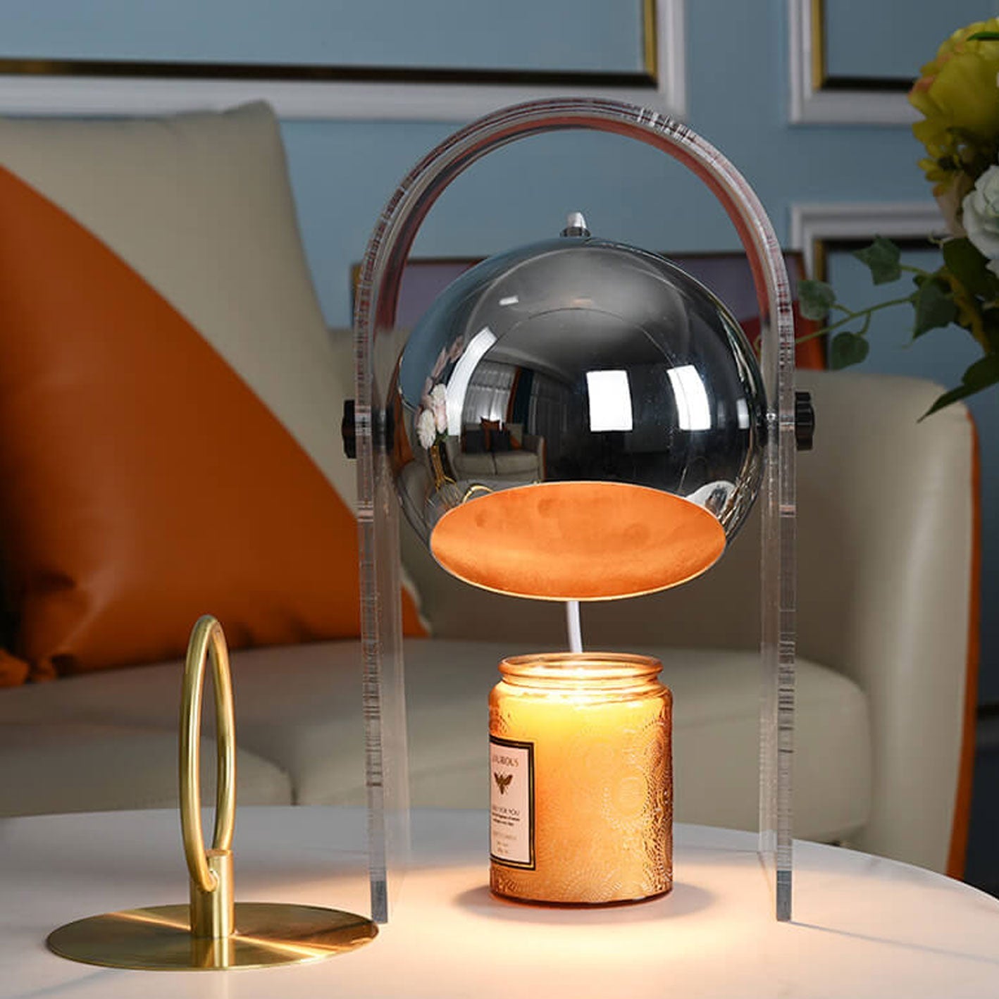Acrylic Glass Dome Aromatherapy Table Lamp
