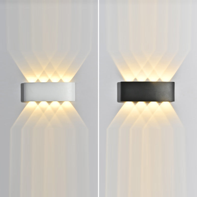 Cylinder Rectangular Aluminium Iron Outdoor Light