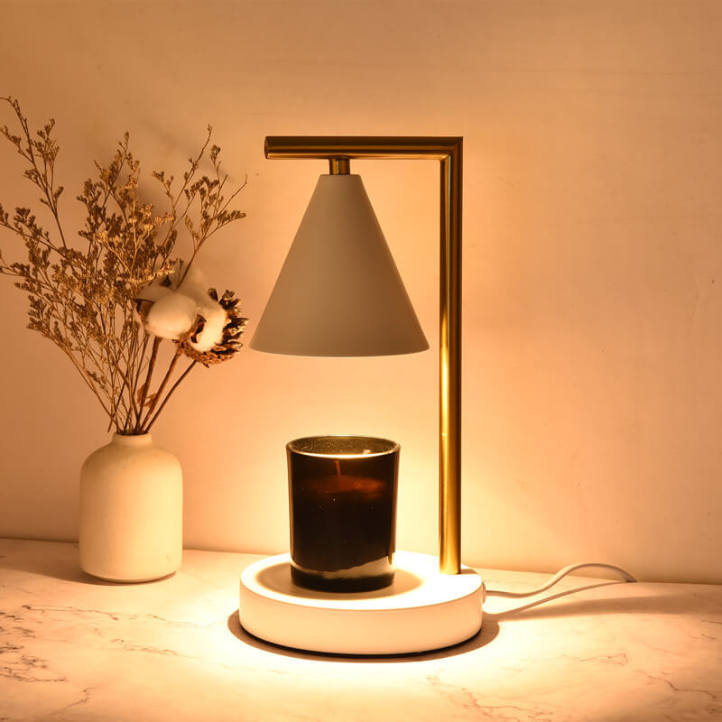 Cone Right Angle Arm Table Lamp