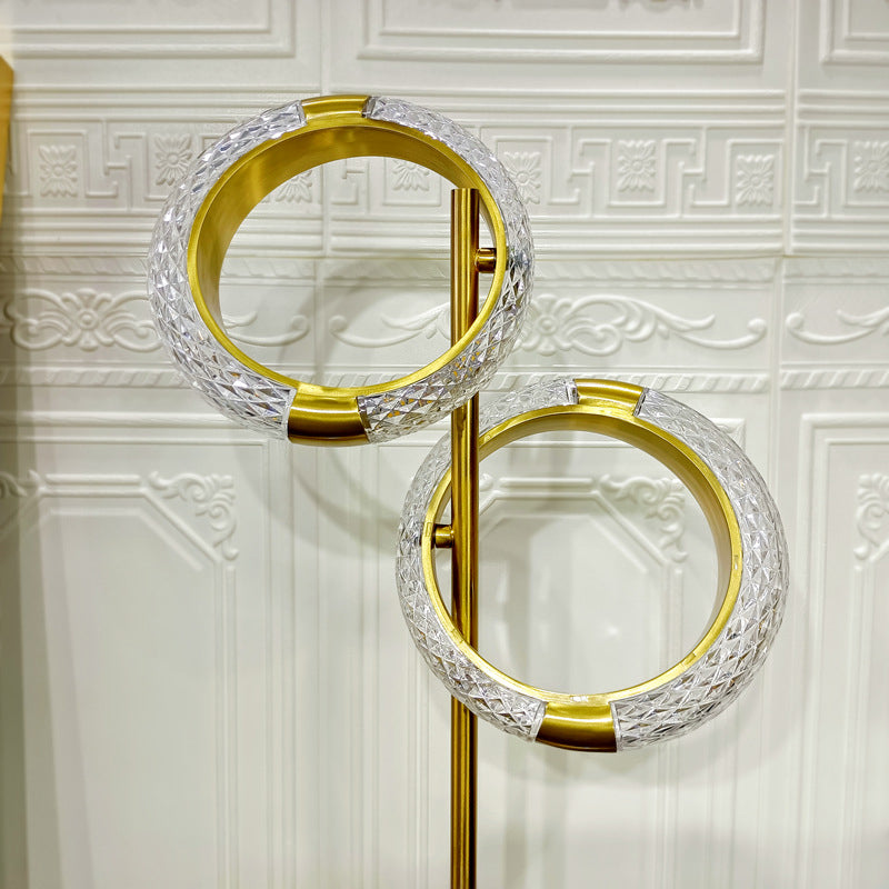 Circle Electroplated Iron Bedroom Table Lamp