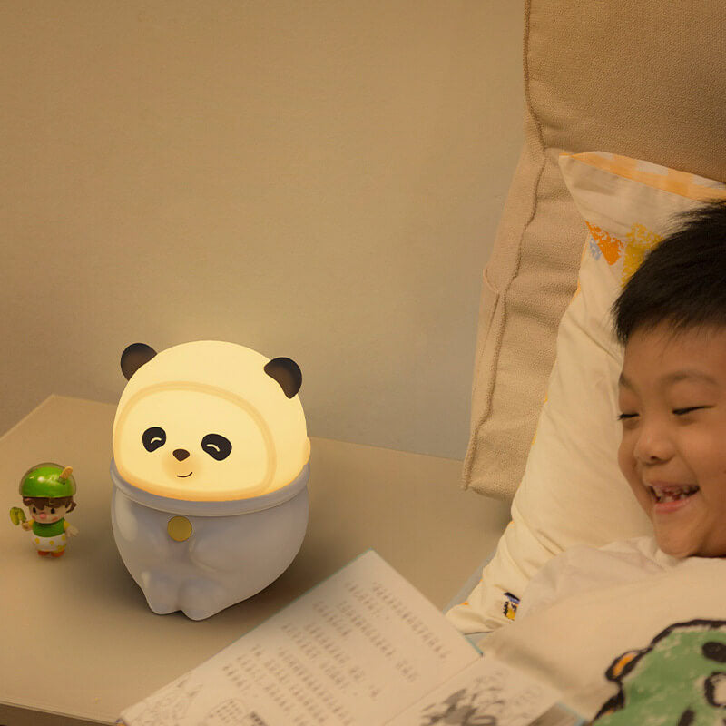 Cartoon Silicone Panda Pig Table Lamp