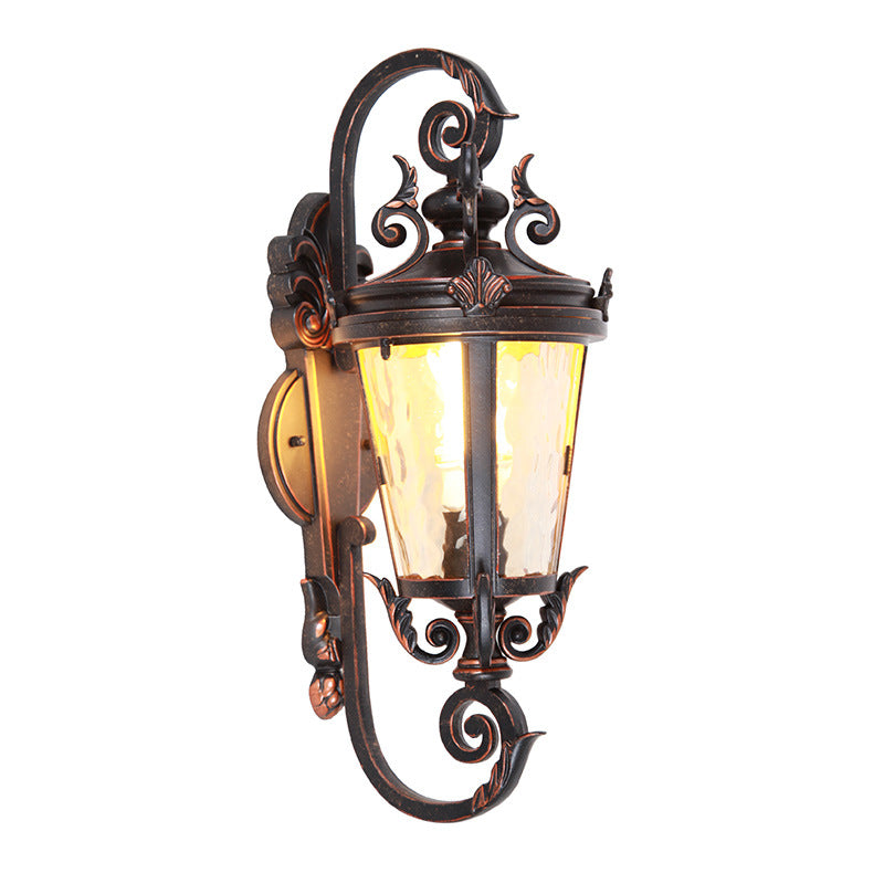 Aluminum Glass Cylinder Patio Outdoor Light