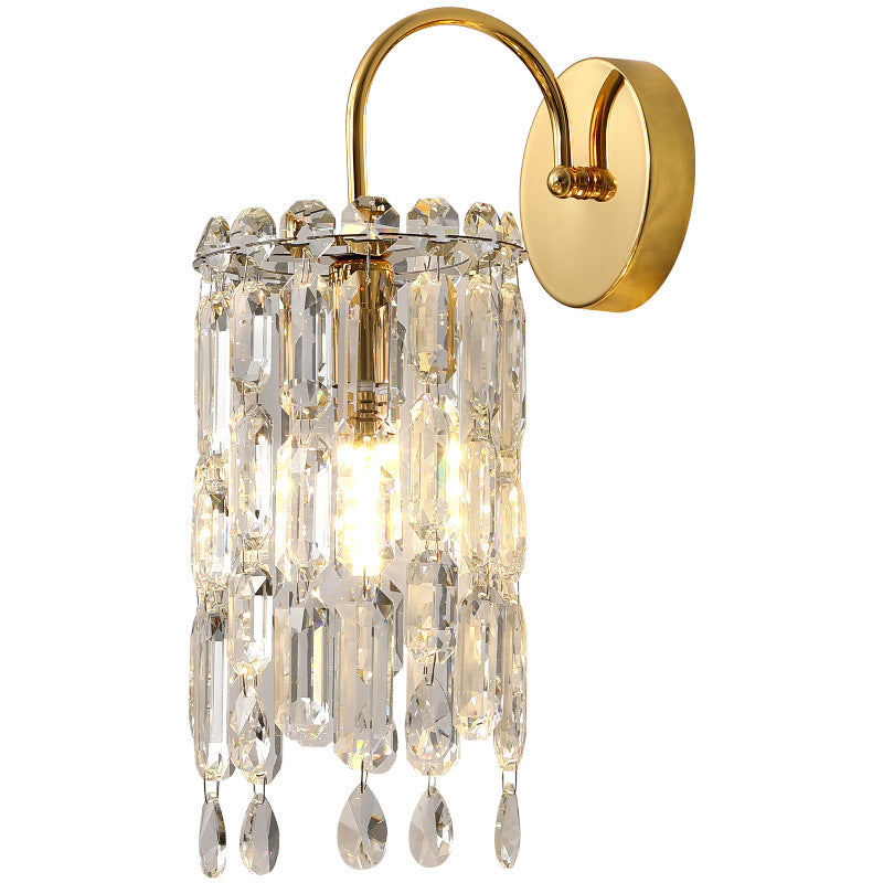 Gold Finish Frame Dazzling Wall Lamp