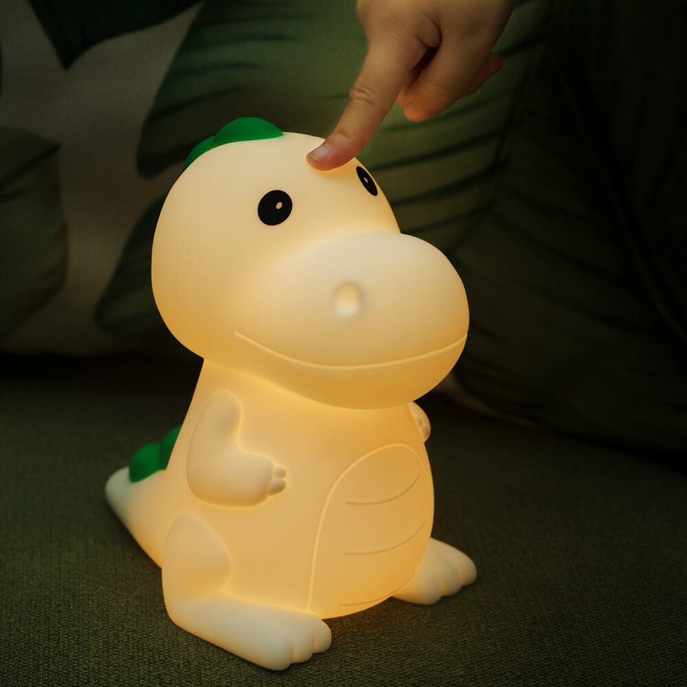 Cartoon Dinosaur Silicone Pat Table Lamp