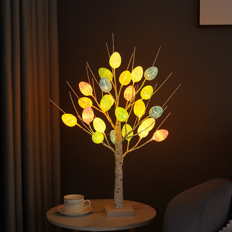 Holiday Decorative Colorful Egg Table Lamp