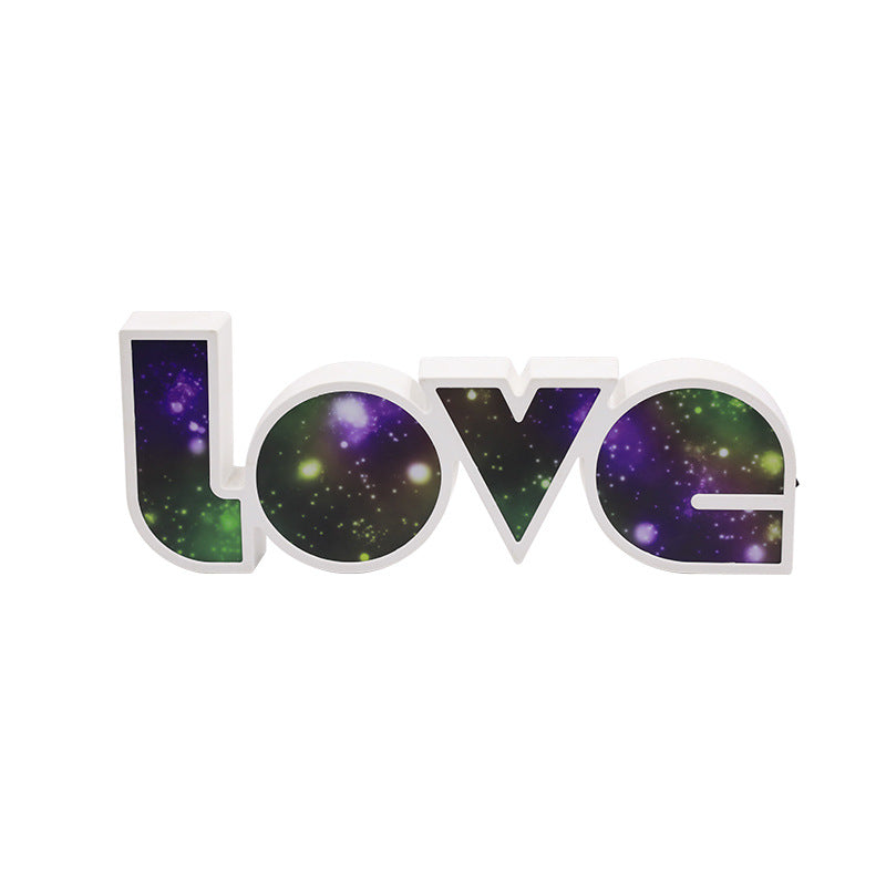 PS LOVE Letter Bedroom Table Lamp