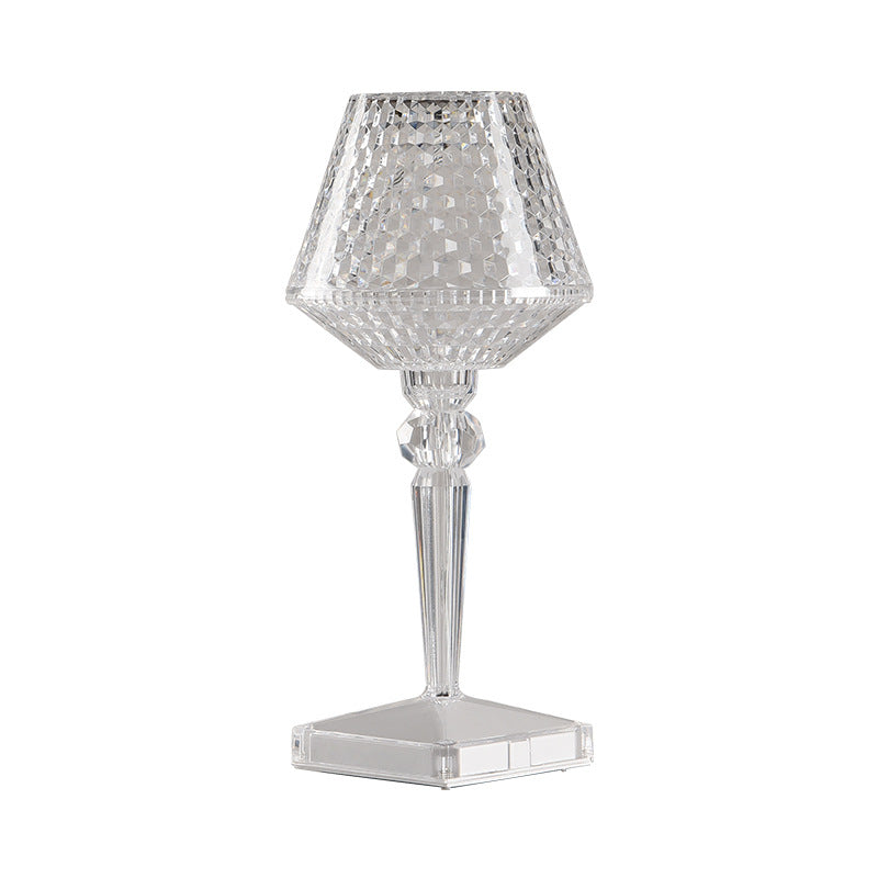 Crystal Wine Glass Acrylic Table Lamp