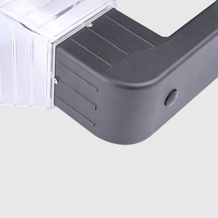 Square Black Aluminum Plastic Outdoor Light