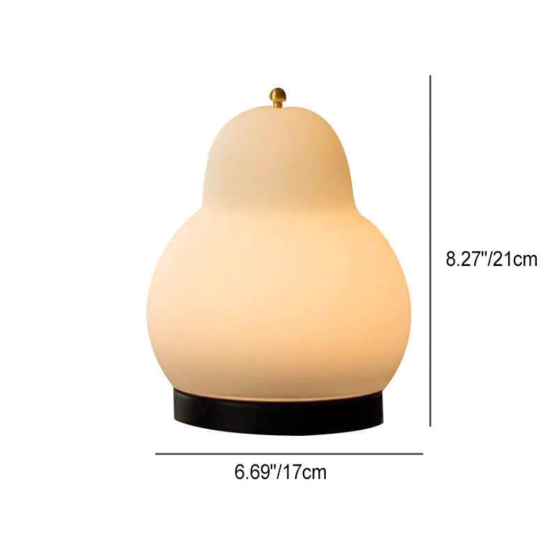 Cream Pear Shape Rechargeable Table Lamp