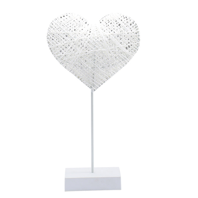Pattern Rattan Weaving Night Table Lamp