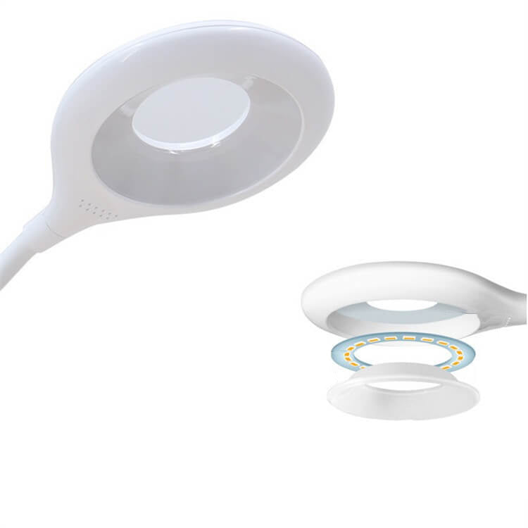 White Touch Rechargeable Pen Table Lamp