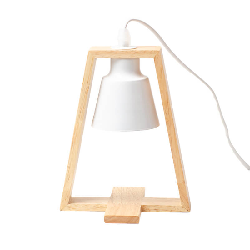 Wood Iron Scented Candle Table Lamp