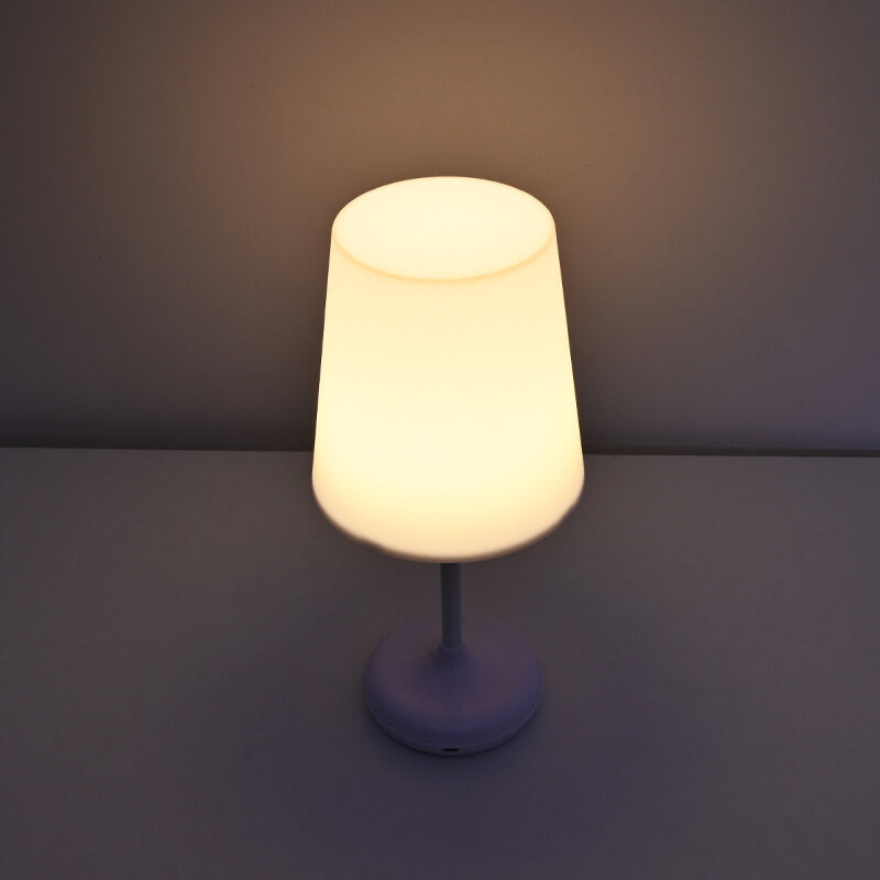 Pure White Mushroom Remote Table Lamp